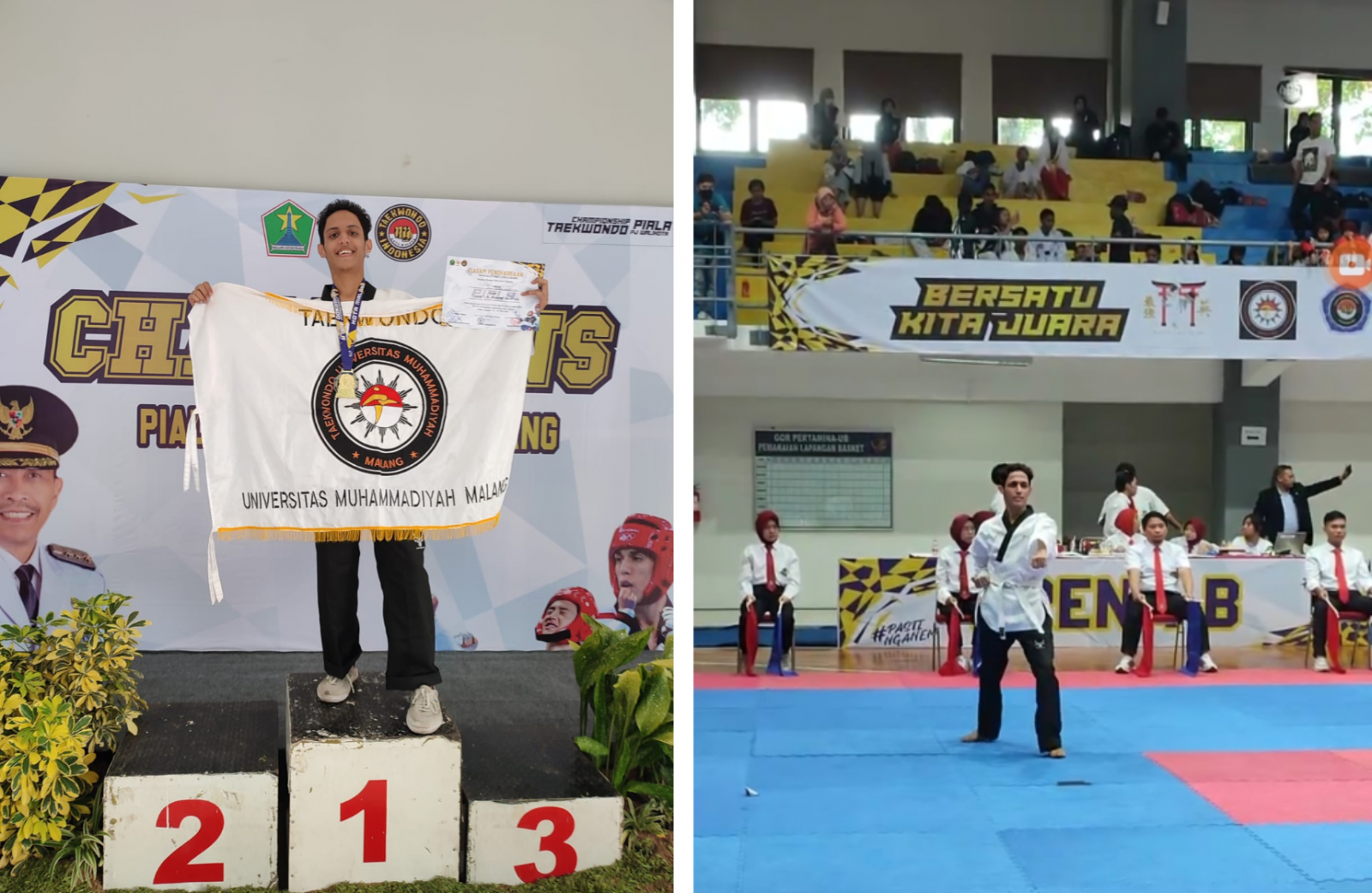 Penampilan Apik Amir Di Gelaran Taekwondo Piala PJ Wali Kota Malang