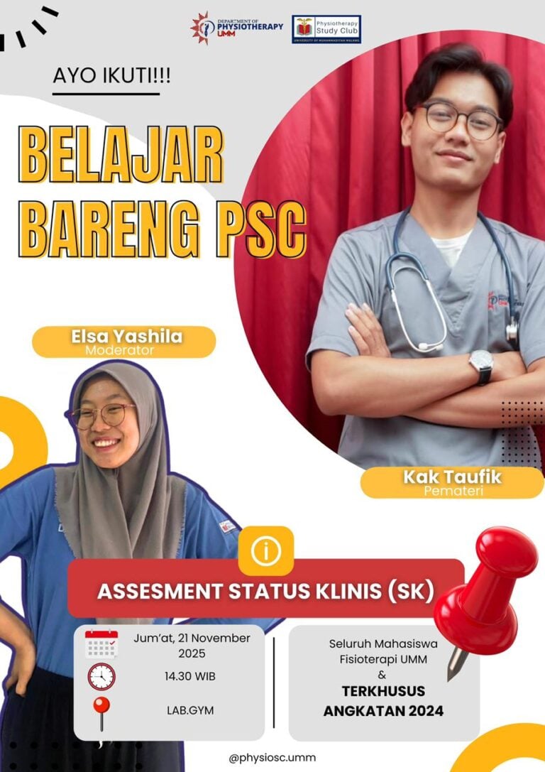 Belajar Bareng PSC: Status Klinis Fisioterapi