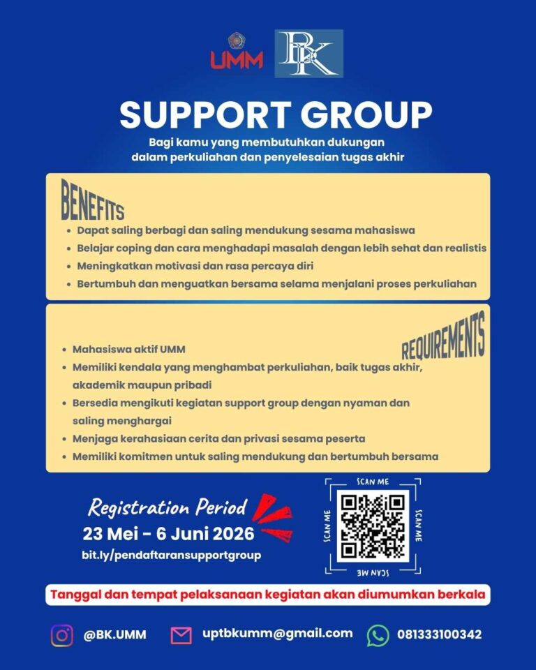 Program Support Group Mahasiswa