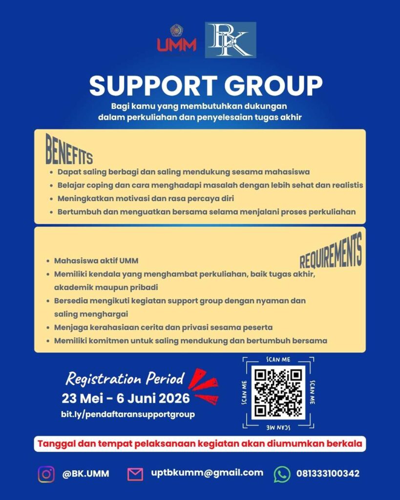 Program Support Group Mahasiswa