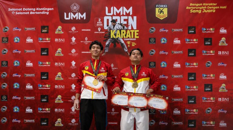 Mahasiswa Fisioterapi UMM, Baihaqi Rahmatiga Soesanto (Kanan) dan Setiawan Zuhdi Eriadmoko (Kiri)