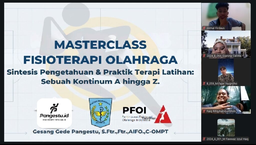 Pelatihan A to Z Fisioterapi Olahraga